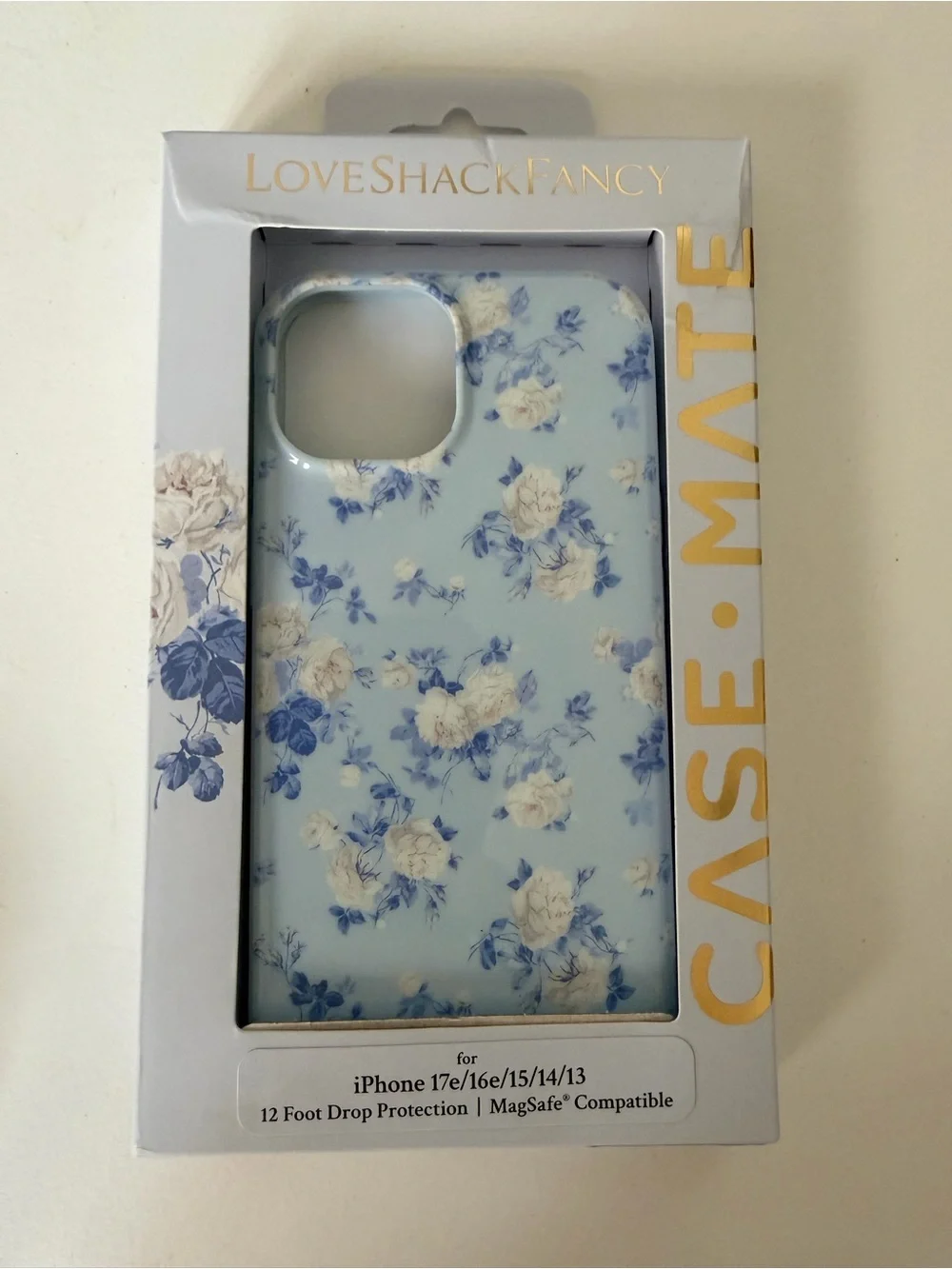 case-mate Light Blue Floral iPhone Case